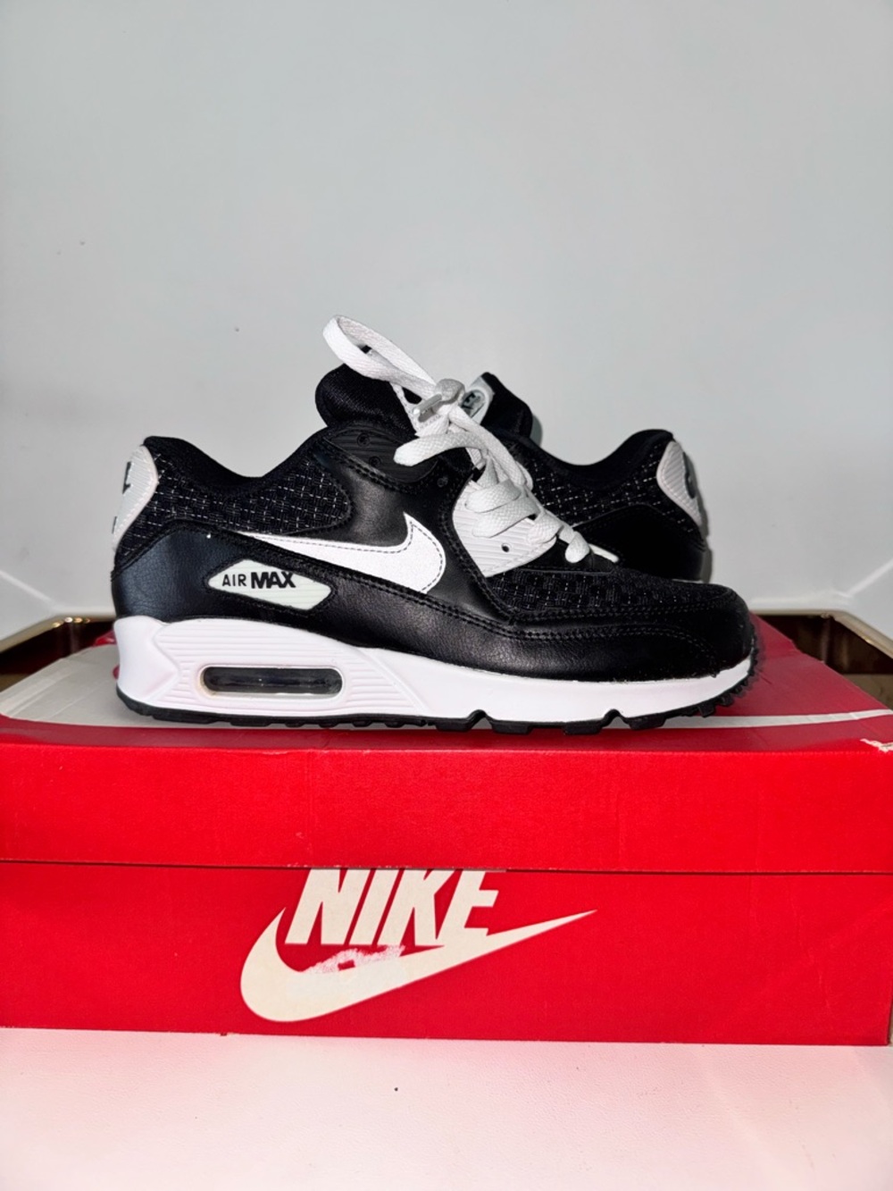 Nike Kids Air Max Sneakers - Black & White